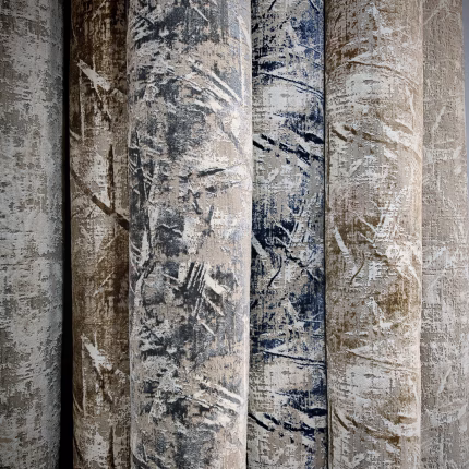 سجاد تجريدي عصري ازرق